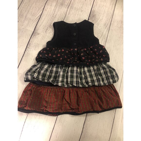 Gap Size 18-24 M Cord & Print Tiered Dress - Picture 2 of 5